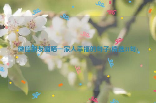 微信朋友圈晒一家人幸福的句子(精选31句)