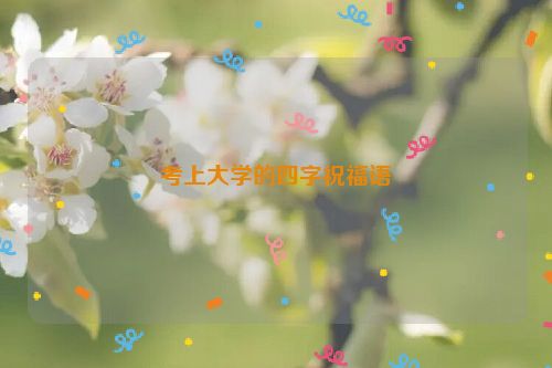 考上大学的四字祝福语