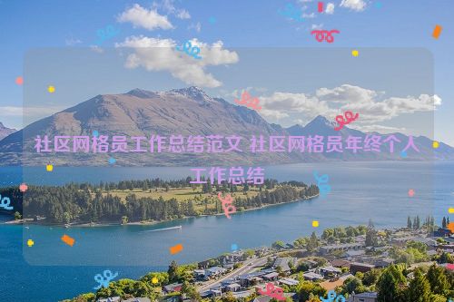社区网格员工作总结范文 社区网格员年终个人工作总结