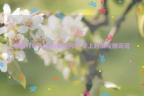 最能打动人心的早安问候 早上好朋友圈说说