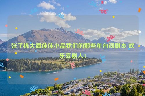 张子栋大潘佳佳小品我们的那些年台词剧本 欢乐喜剧人3