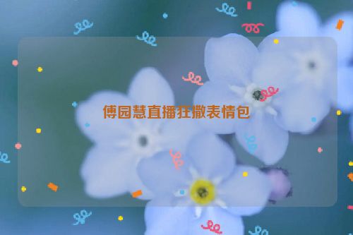 傅园慧直播狂撒表情包