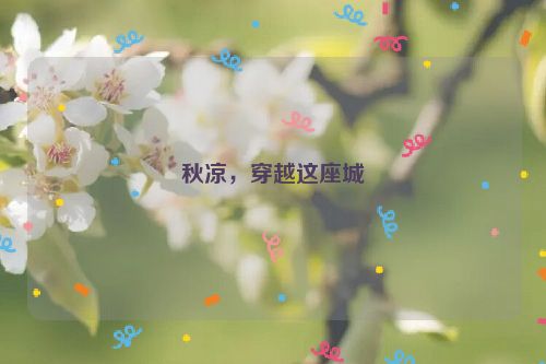 秋凉，穿越这座城
