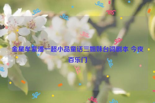 金星牟紫潘一超小品童话三姐妹台词剧本 今夜百乐门