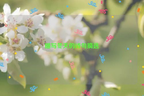 描写冬天的诗句摘选