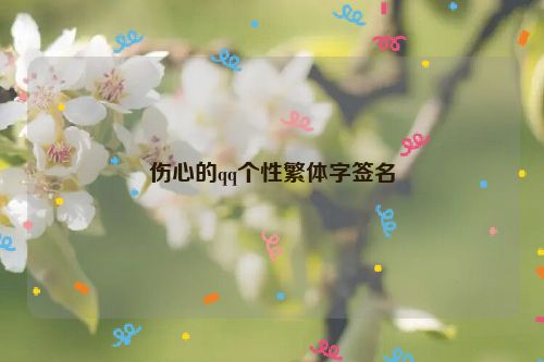 伤心的qq个性繁体字签名