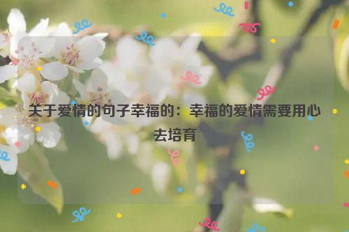 关于爱情的句子幸福的：幸福的爱情需要用心去培育