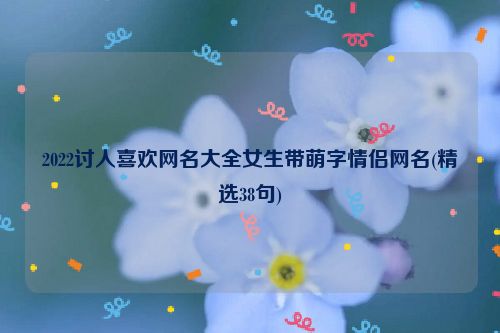 2022讨人喜欢网名大全女生带萌字情侣网名(精选38句)
