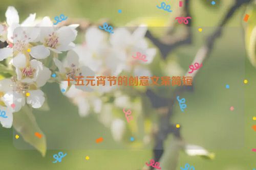 十五元宵节的创意文案简短