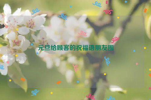 元旦给顾客的祝福语朋友圈