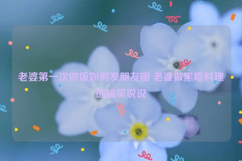 老婆第一次做饭如何发朋友圈 老婆做黑暗料理的搞笑说说