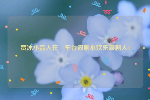 贾冰小品人在囧车台词剧本欢乐喜剧人4