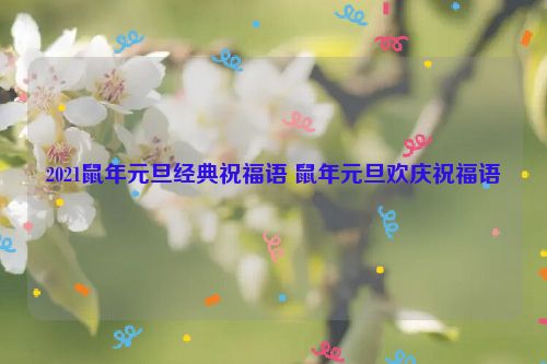 2021鼠年元旦经典祝福语 鼠年元旦欢庆祝福语