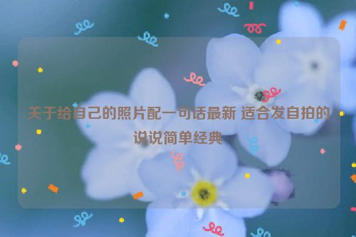 关于给自己的照片配一句话最新 适合发自拍的说说简单经典